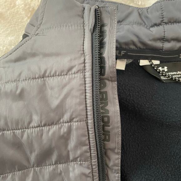 Under Armour Golf Mens Sz XL Storm Insulated Jacket Gray Black Water Resistant - Picture 4 of 5